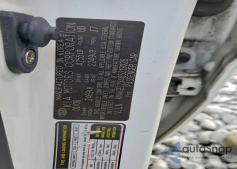 2008 Kia Optima Lx z USA, uszkodzony, nr VIN KNAGE123485219326